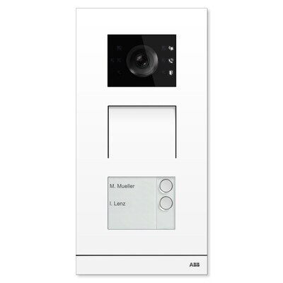 ABB-Welcome IP Video Outdoor Station, White, 2 Button